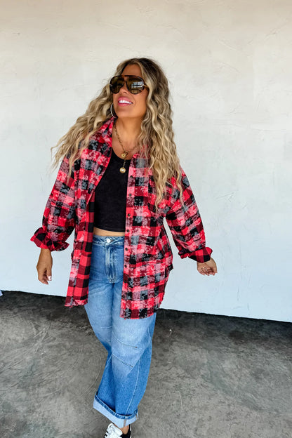 PREORDER: Juniper Bleached Plaid Top