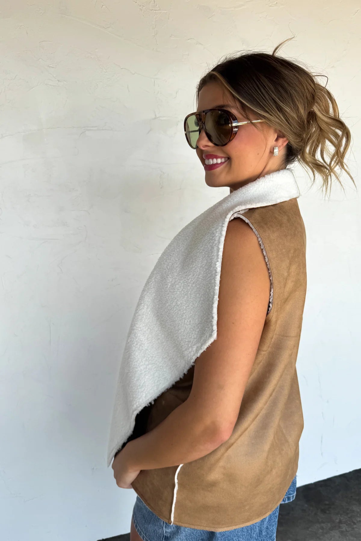 PREORDER: Collins Faux Suede Vest