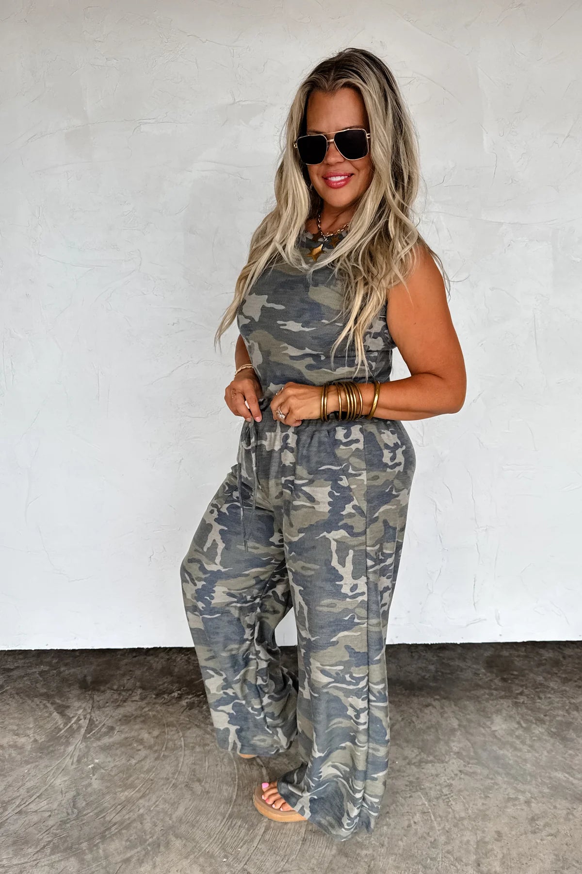 PREORDER: Camo Wide Leg Pants