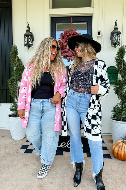 Pink Ghost Cloud Cardigan