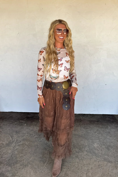 PREORDER: Autumn Blooming Maxi Skirt