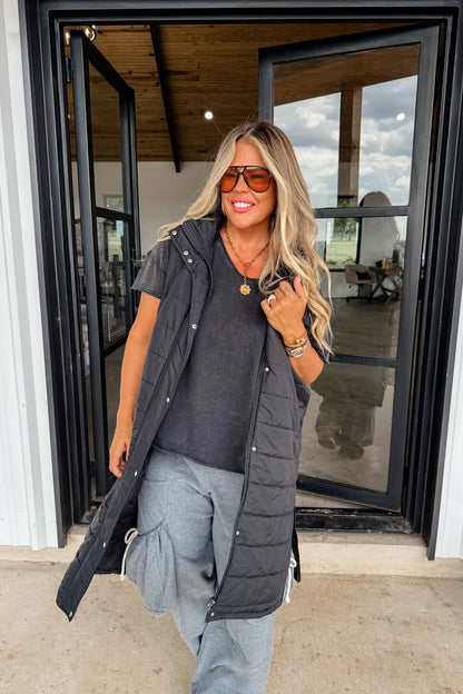 PREORDER: Kendall Long Puffer Vest