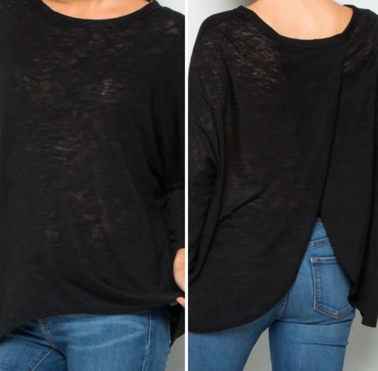 Amber Moon Revival: Tulip Back Burnout Top