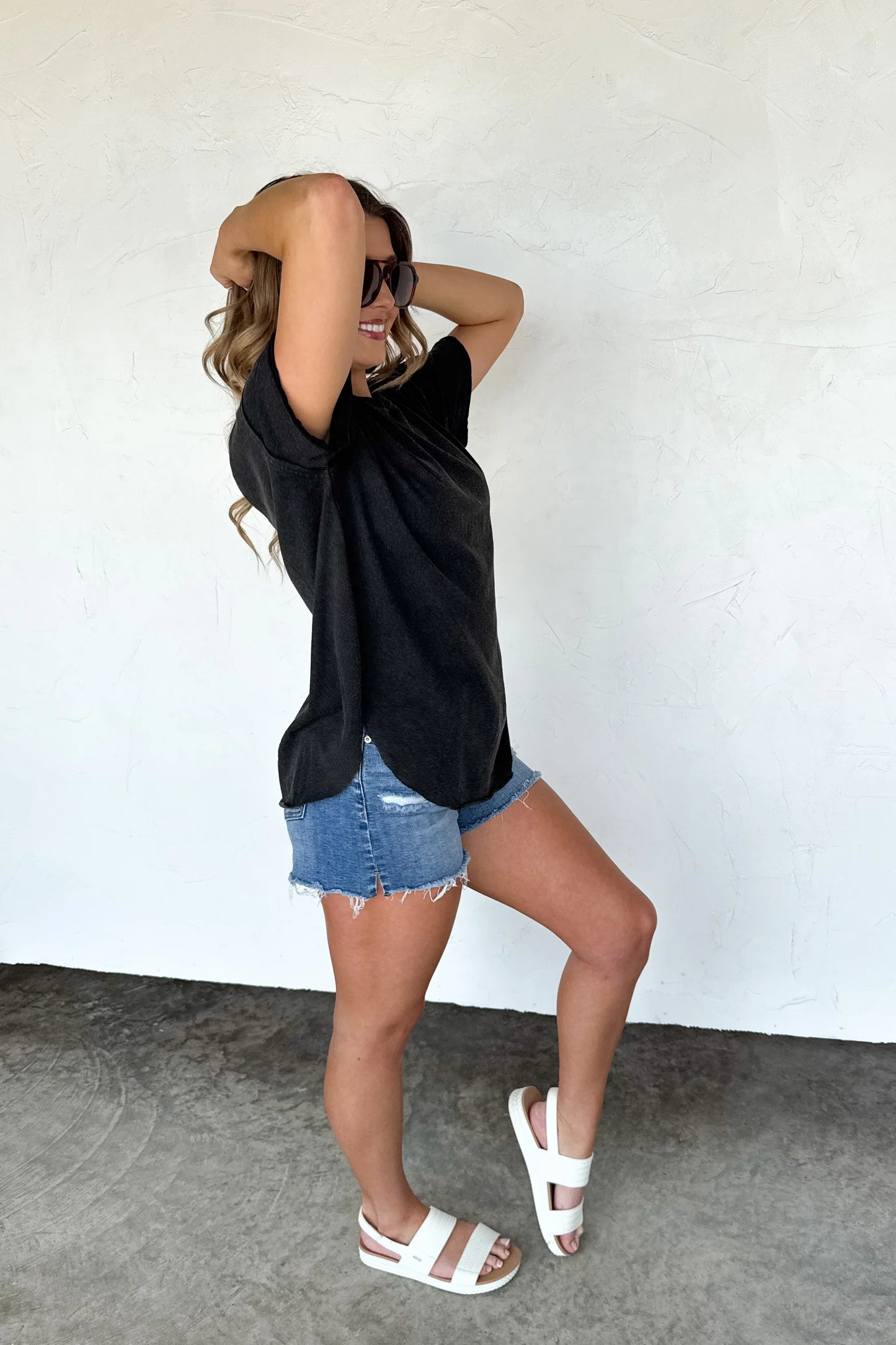 Basics: Joey Washed Cotton Boyfriend Tee