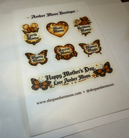 Amber Moon Boutique Mama Sticker Collection