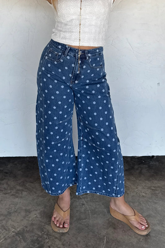 PREORDER: Darling Dot Barrel Jeans