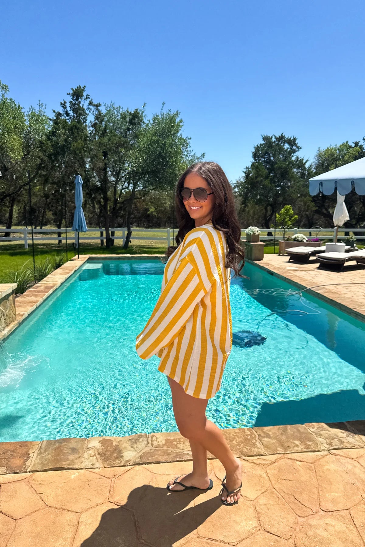 PREORDER: 100% Cotton Weekend in Capri Coverup