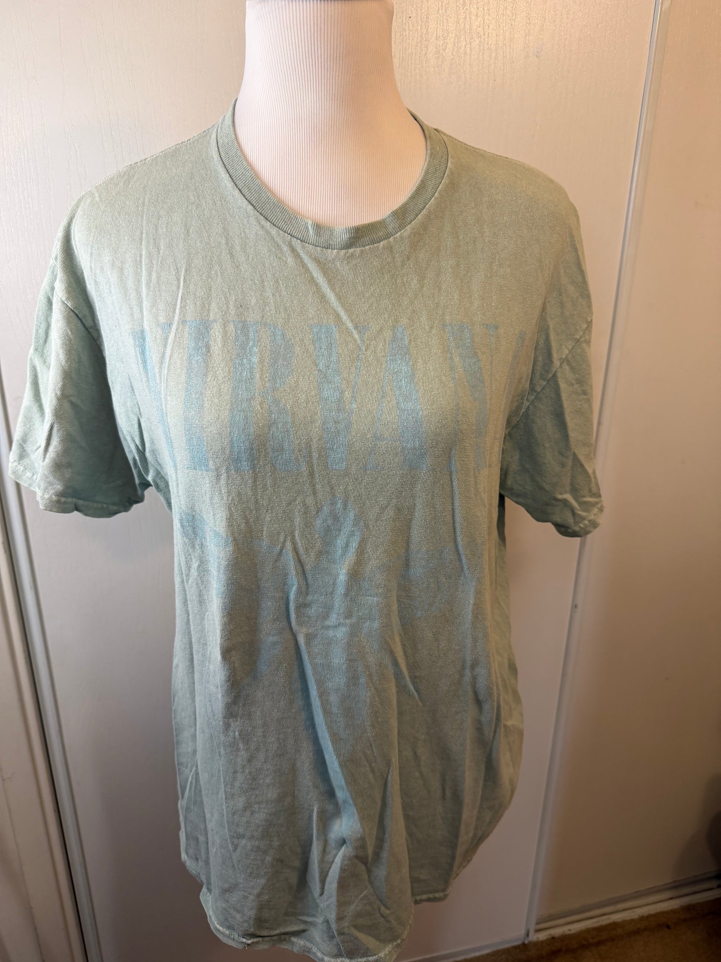 Amber Moon Revival: 100% Cotton Green Nirvana Tee