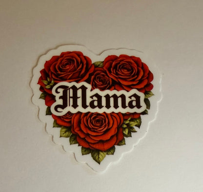 Amber Moon Boutique Mama Rose Heart Sticker