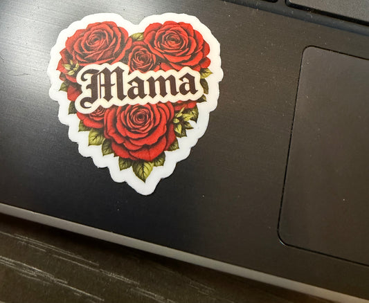 Amber Moon Boutique Mama Rose Heart Sticker