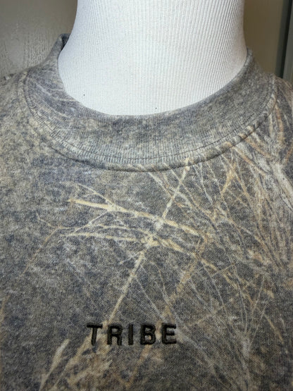 Amber Moon Revival: Tribe Kelley Brush Camo Crewneck Sweatshirt
