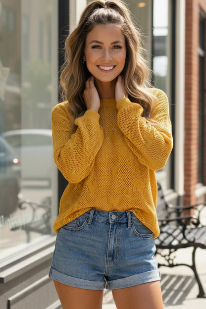 Heart of Gold Lightweight Knit
