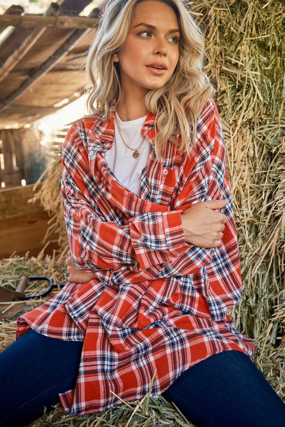 Fireside Crush Plaid Button Down