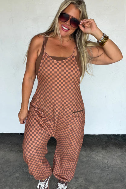 PREORDER: Checkerboard Terry Romper