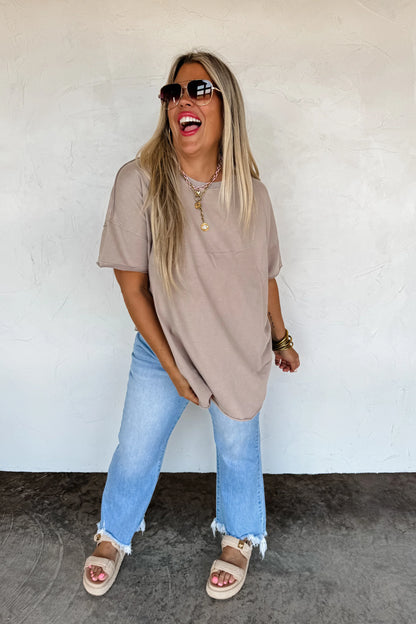Basics: Joey Washed Cotton Boyfriend Tee