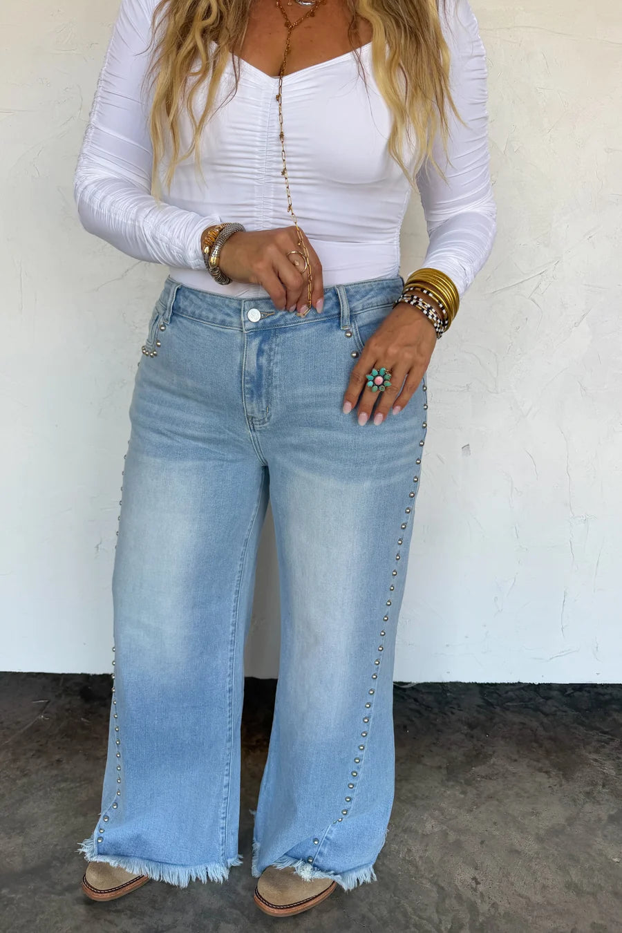 PREORDER: Off the Grid Studded Jeans
