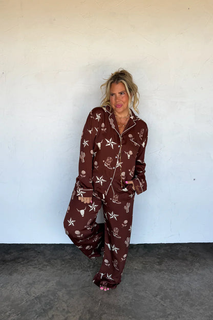PREORDER: Western Nights Luxe PJ Set