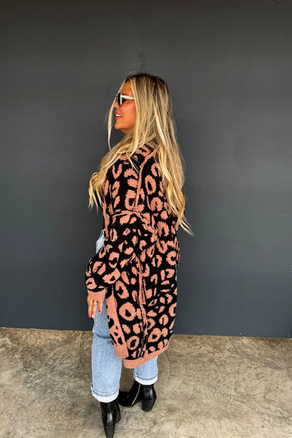 PREORDER: Leopard Cloud Reversible Cardigan