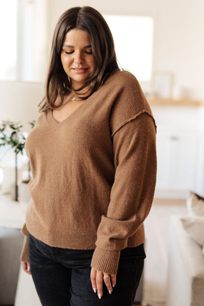 Take Me to the Pines Sweater in Mocha