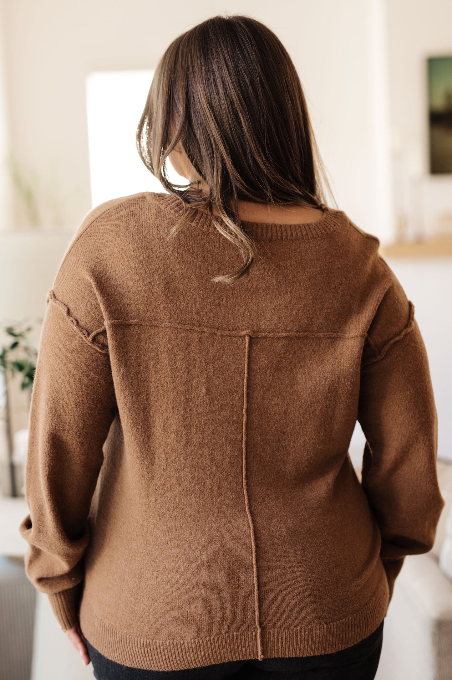 Take Me to the Pines Sweater in Mocha