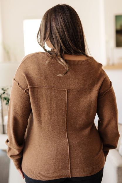 Take Me to the Pines Sweater in Mocha