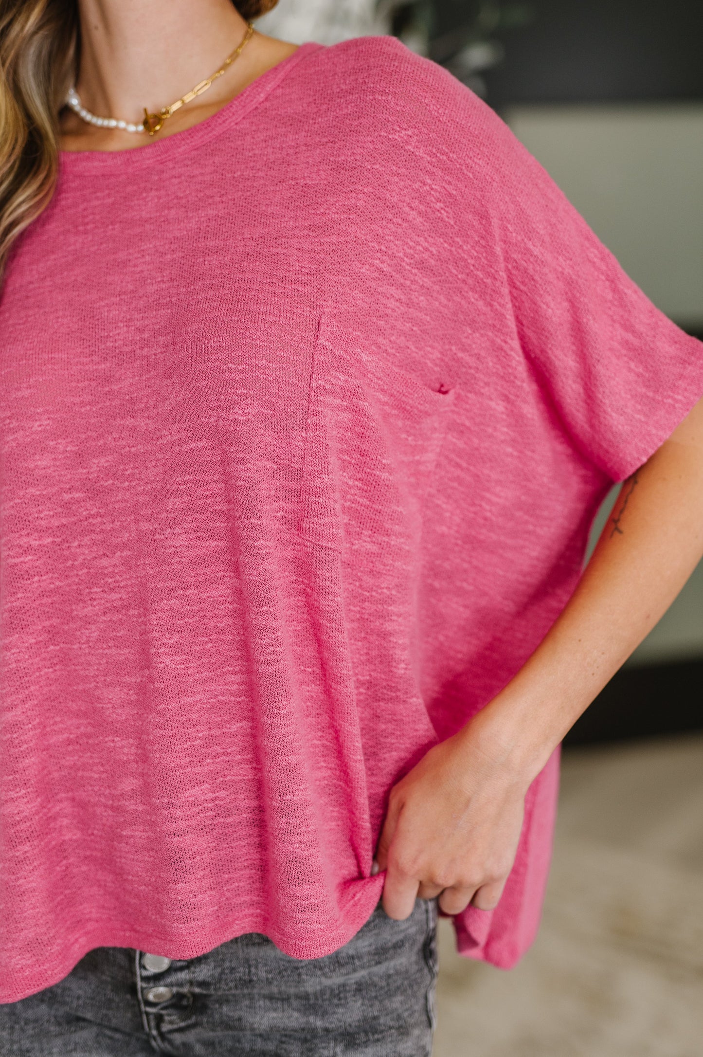 Kenny Tee in Hot Pink