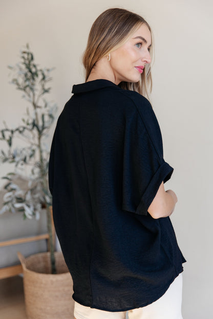 Dolman Sleeve Top in Black