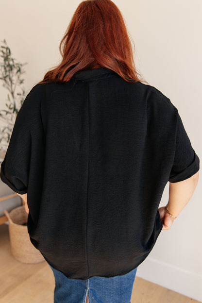 Dolman Sleeve Top in Black