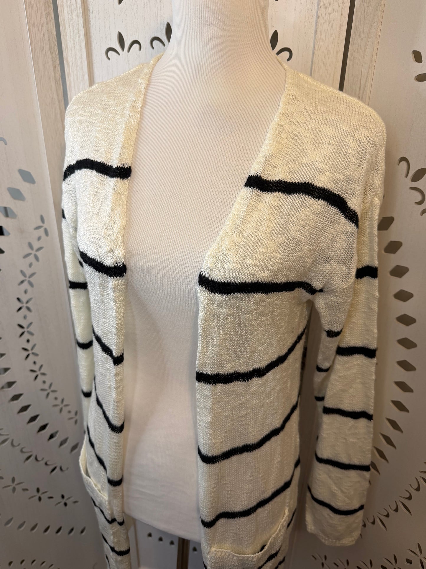 Amber Moon Revival: Long Striped Cardigan