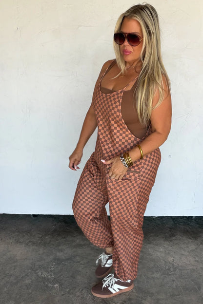PREORDER: Checkerboard Terry Romper