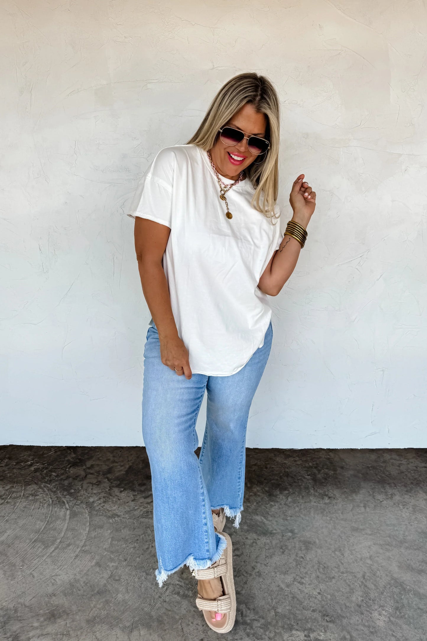 Basics: Joey Washed Cotton Boyfriend Tee