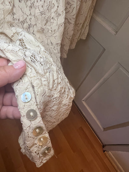 Amber Moon Revival: Cream Lace Shacket