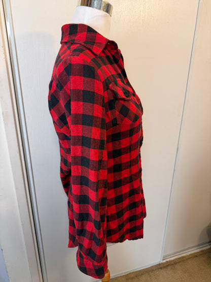 Amber Moon Revival: Buffalo Plaid Shirt - 100% Cotton
