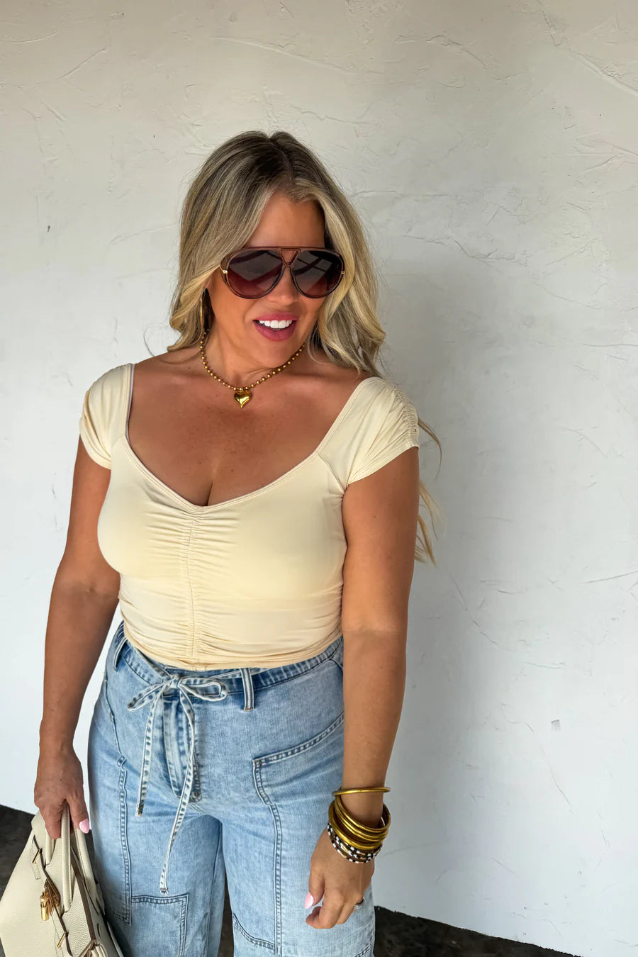 PREORDER: Out and About Cap Sleeve Top