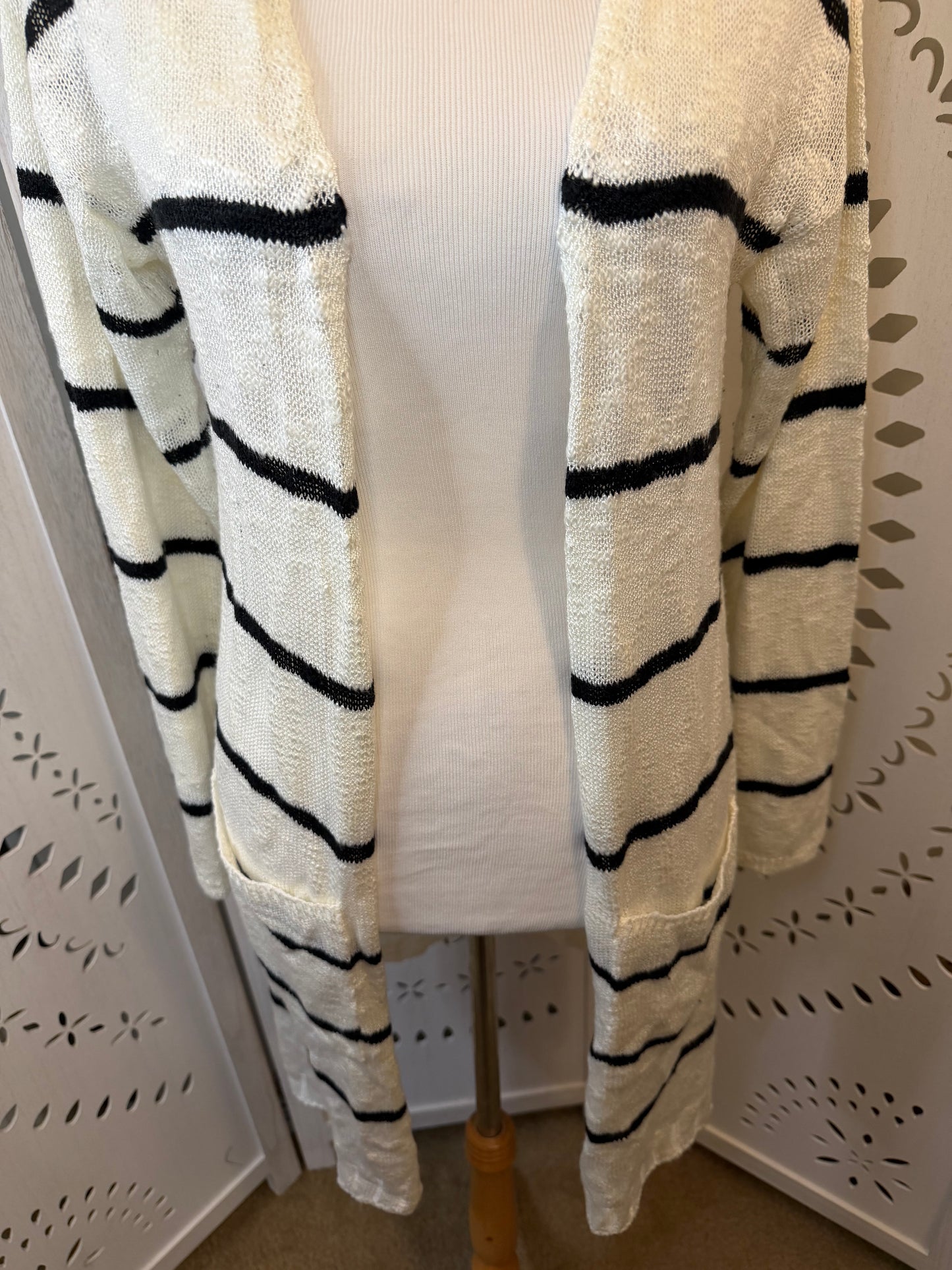 Amber Moon Revival: Long Striped Cardigan