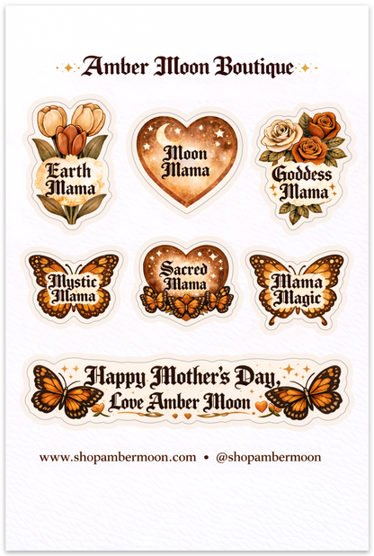 Amber Moon Boutique Mama Sticker Collection