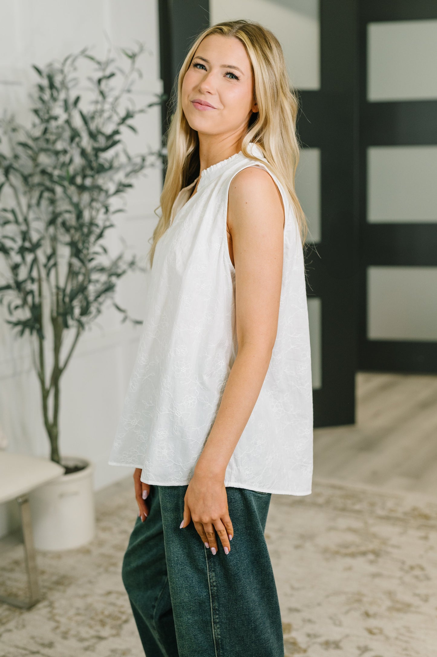 Camellia Cotton Tank