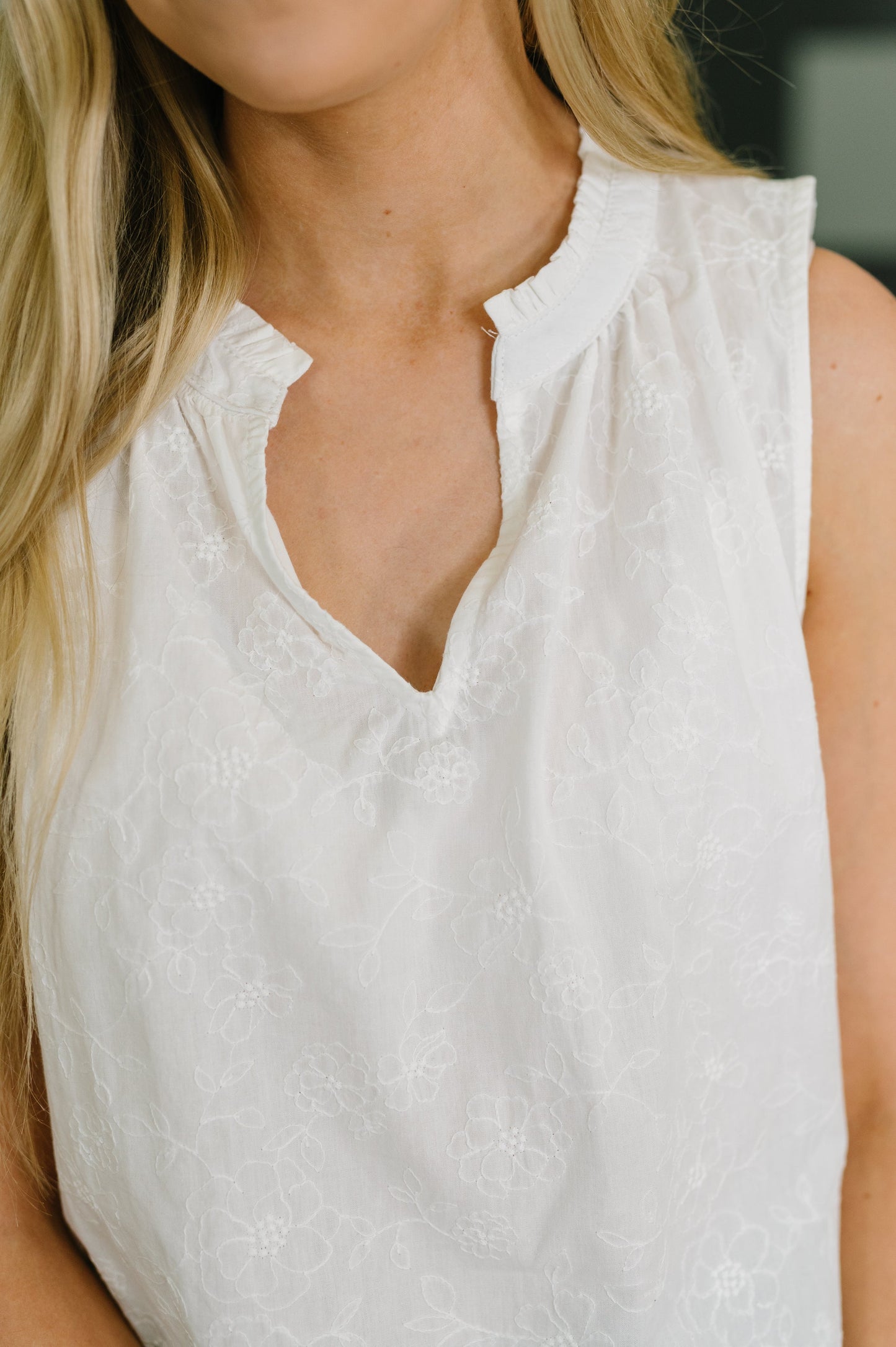Camellia Cotton Tank