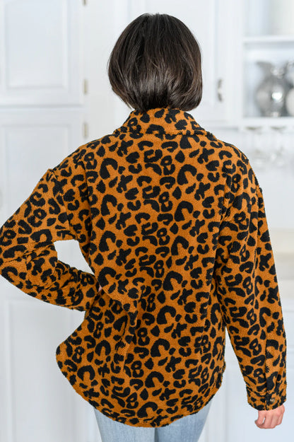 Amber Moon Revival: Leopard Fuzzy Shacket