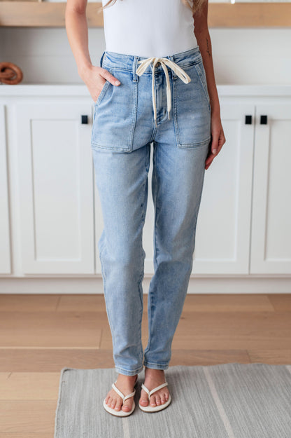 Vintage Wash Denim Joggers