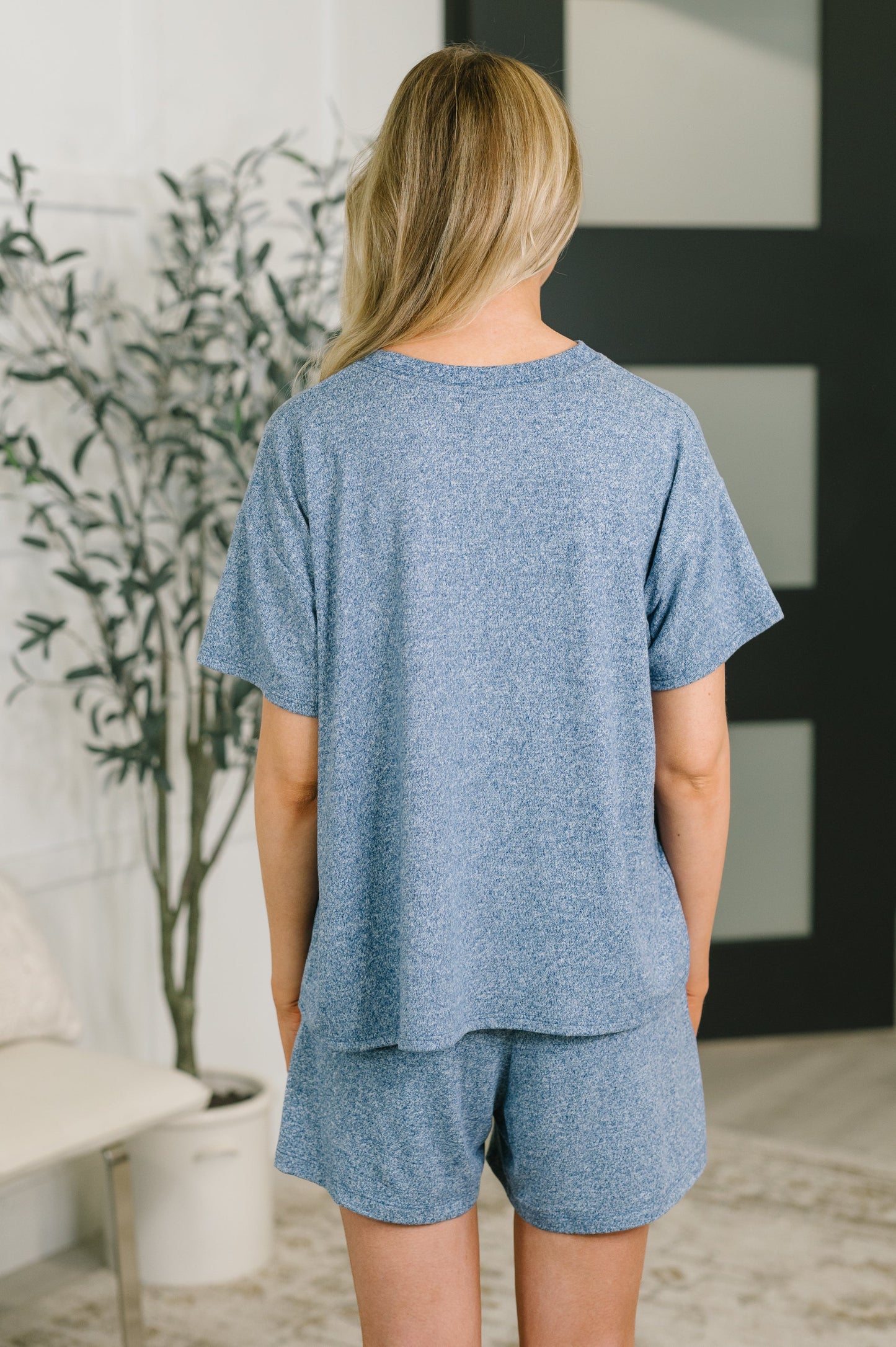 Melanie Set in Light Navy
