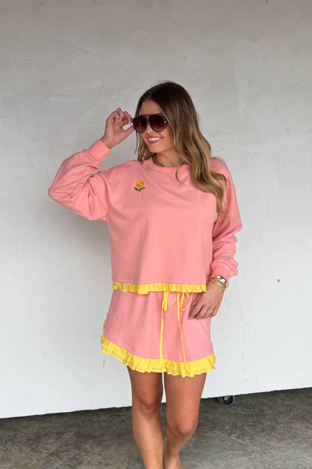 PREORDER: Spring Flower Skirt Set