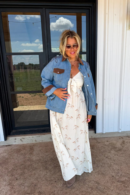 PREORDER: Cowboy Romance Denim Jacket
