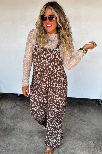 PREORDER: Fall Print Karli Cheetah Overalls