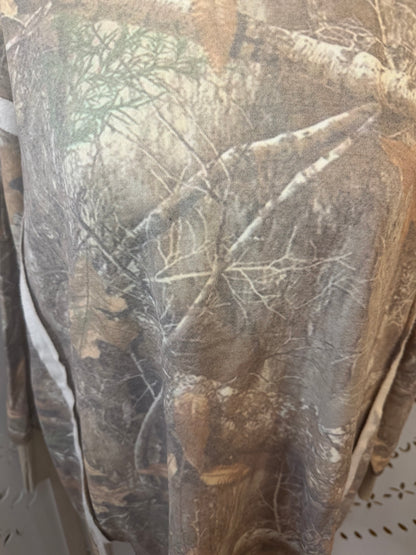 Amber Moon Revival: Green Camo Classic Crew Pullover