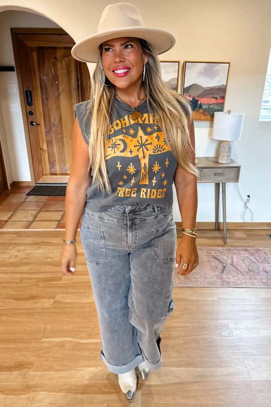 PREORDER: Grey Clover Front Pocket Jeans