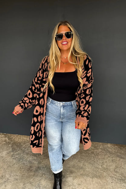 PREORDER: Leopard Cloud Reversible Cardigan