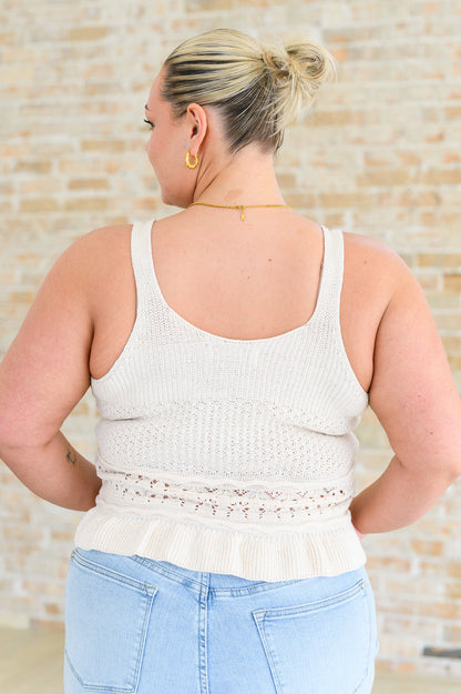Ruffle Knit Tank Top