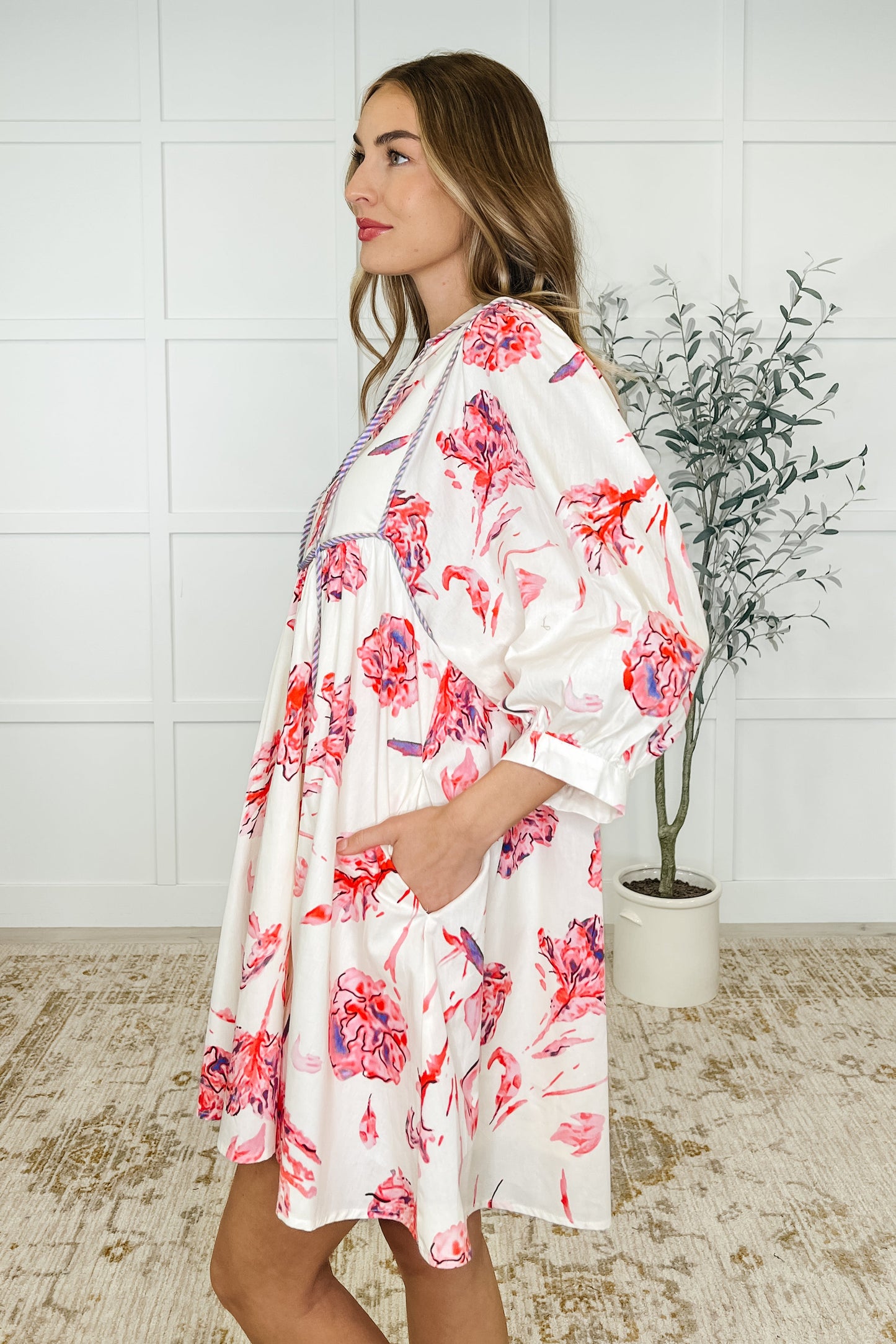 Destination Unknown Floral Cotton Dress