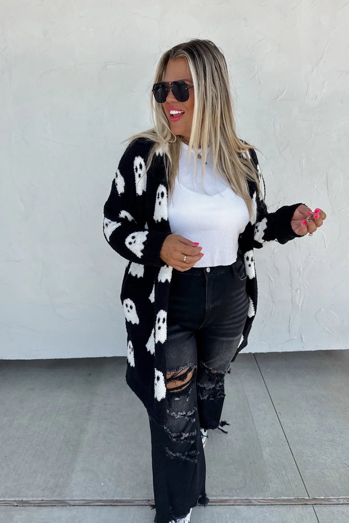 Ghost Reversible Cloud Cardigan